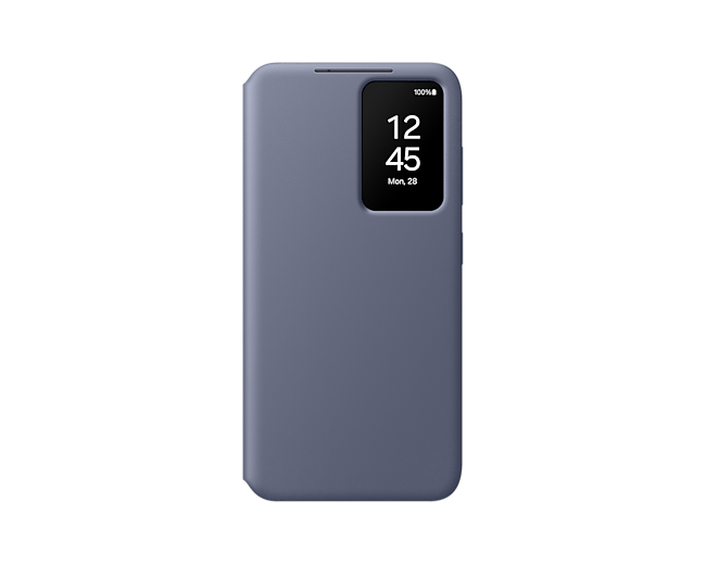 Samsung EF-ZS921CVEGWW Custodia Cover Smart View Wallet Case per Galaxy S24 SM-S921 Violet