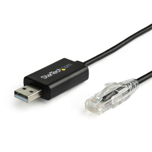 StarTech.com ICUSBROLLOVR adattatore per inversione del genere dei cavi RJ-45 USB 2.0 Type-A Nero
