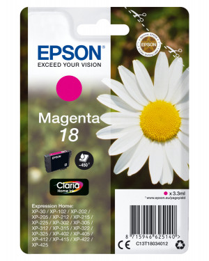 Epson Daisy C13T18034012 cartuccia d'inchiostro 1 pz Originale Magenta