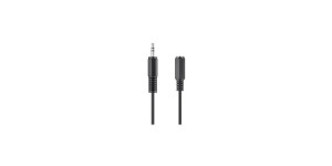 Belkin BLK0073A Cavo Audio 3.5 mm Maschio Femmina Nero