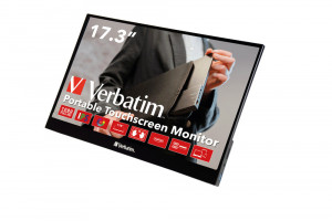 Verbatim 49593 Monitor PC 43,9 cm (17.3") 1920 x 1080 Pixel Full HD Touch screen Nero