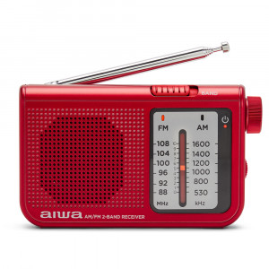 Aiwa RS55RD Radio Tascabile dimensioni Compatte Personale Analogico Rosso