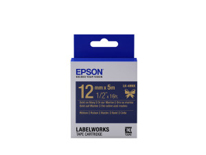 Epson LK-4HKK nastro per etichettatrice Oro su blu navy