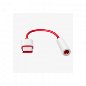 Oneplus 2180602 Adattatore per Cuffie USB C to 3,5 mm Jack Bianco Rosso
