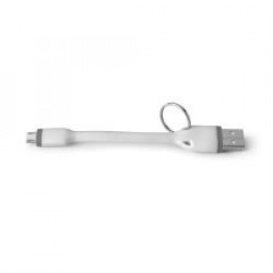 Celly USBMICROKEYWH cavo USB 0,12 m USB A Micro-USB A Bianco