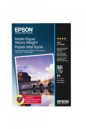 Epson Matte Paper Heavy Weight carta inkjet A3 (297x420 mm) Opaco 50 fogli Bianco