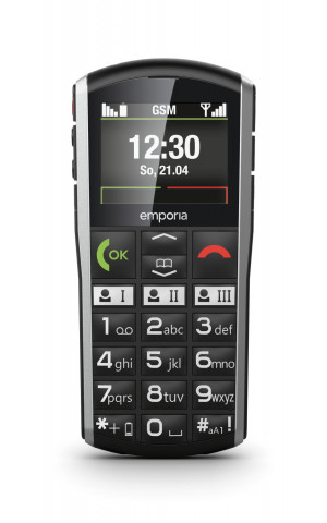Emporia SiMPLiCiTY smartphone 90 g Nero, Argento Telefono per anziani