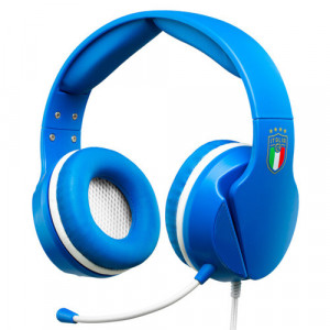 Cuffie Gaming ACMU0045 MULTIPIATTAFORMA Figc Italia Blue e White