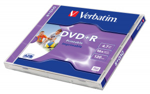 Verbatim DVD+R Printable 4,7 GB 1 pz