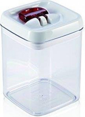 Leifheit 31211 Fresh e Easy Contenitore 1,6 L Quadrato Bianco Trasparente