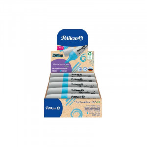 Pelikan Textmarker 490 Eco Evidenziatore 10 pz Punta Smussata Blu