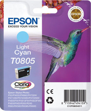 Epson Hummingbird T0805 cartuccia d'inchiostro 1 pz Originale Ciano chiaro