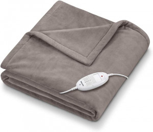 Beurer HD 75 Cosy Termocoperta con Dispositivo di Termoregolazione Elettronico Grigio