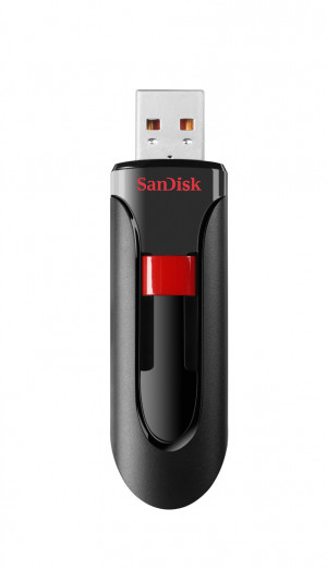 SanDisk Cruzer Glide unità flash USB 128 GB USB tipo A 2.0 Nero, Rosso