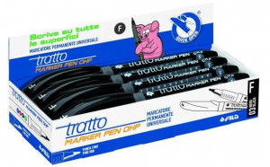 Tratto 806803 evidenziatore 8 pz Nero