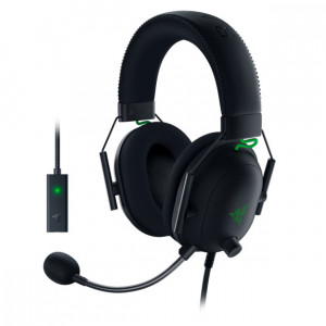 Razer Blackshark V2 Cuffie Cablato a Padiglione da Gaming Nero Verde