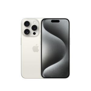 Apple iPhone 15 Pro 15,5 cm (6.1") Doppia SIM iOS 17 5G USB tipo-C Titanio, Bianco