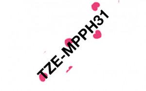 Brother TZE-MPPH31 nastro per etichettatrice Nero su rosa