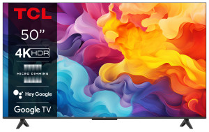 TCL P655 Series Serie P65 Smart TV Ultra HD 4K 50pollici 50P655 Dolby Audio Controlli vocali Google TV