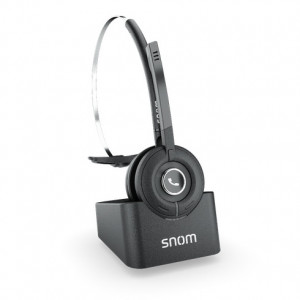 Snom A190 Cuffie Wireless a Padiglione Ufficio Nero