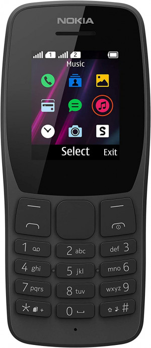 Nokia 110 Telefono Cellulare Basico Doppia SIM Display a Colori Nero