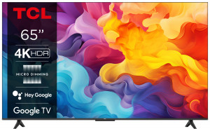 TCL P655 Series Serie P65 Smart TV Ultra HD 4K 65 pollici 65P655. Dolby Audio. Controlli vocali. Google TV