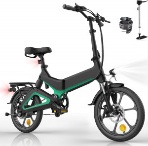 Lexgo LEXEMICRO10 eMICRO10 Micro E-Bike 250W Nero