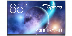 Optoma 5652RK+ Pannello piatto interattivo 165,1 cm (65") LED Wi-Fi 400 cd/m² 4K Ultra HD Nero Touch screen Android 11