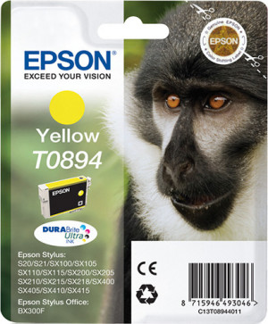 Epson Monkey T0894 cartuccia d'inchiostro 1 pz Originale Giallo