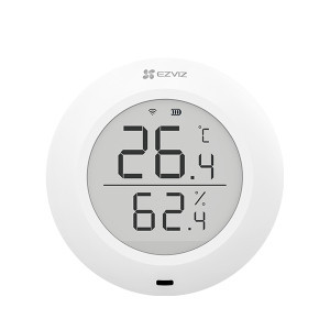 Ezviz EZVCST51C T51C Sensore Smart Temperatura e Umidita' Wifi per Centralina A3 Bianco