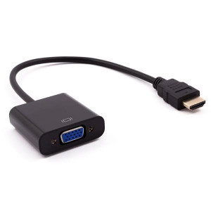 Nilox ADATTATORE HDMI - VGA M/H 0,15 m HDMI tipo A (Standard) VGA (D-Sub) Nero