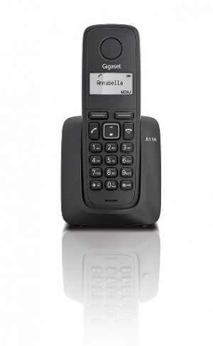 Gigaset A116 Telefono DECT Identificatore di chiamata Nero