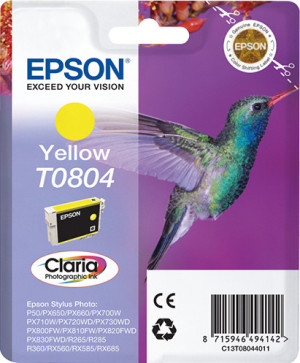 Epson Hummingbird T0804 cartuccia d'inchiostro 1 pz Originale Giallo