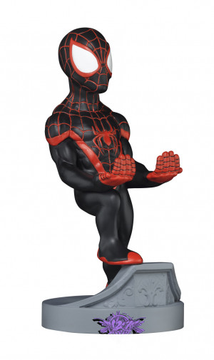 Exquisite Gaming Cable Guys Miles Morales Spider-Man Supporto passivo Controller per videogiochi, Telefono cellulare/smartphone Nero, Rosso