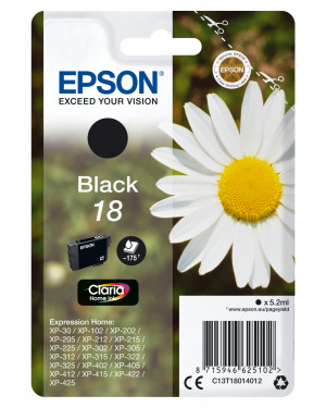 Epson Daisy C13T18014012 cartuccia d'inchiostro 1 pz Originale Nero