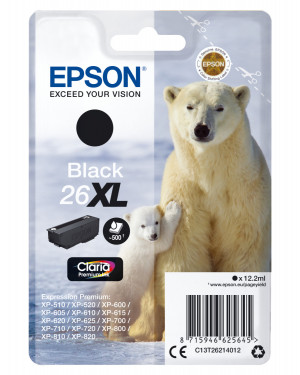 Epson C13T26214012 cartuccia d'inchiostro 1 pz Originale Resa elevata (XL) Nero