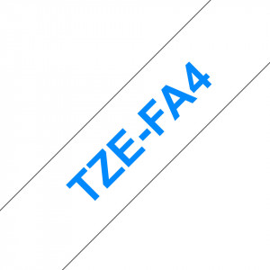Brother TZE-FA4 nastro per etichettatrice Blu su bianco