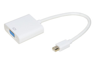 Link Accessori LKADAT14 cavo e adattatore video 0,15 m VGA (D-Sub) Mini DisplayPort Bianco