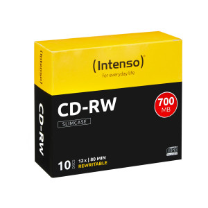 Intenso CD-RW 700MB / 80min, 12x 10 pz