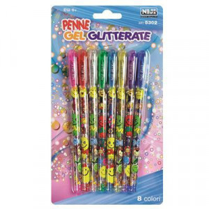 Niji 5302 penna gel Penna in gel con cappuccio Multicolore 8 pz