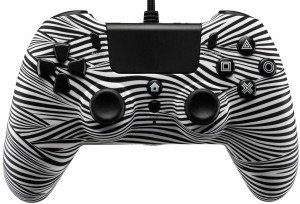 Wired Controller Nero Bianco (PS4)