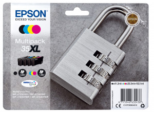 Epson Padlock C13T35964020 cartuccia d'inchiostro 1 pz Originale Resa elevata (XL) Nero, Ciano, Magenta, Giallo