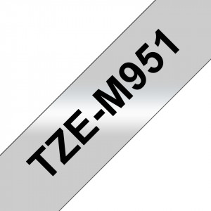 Brother TZE-M951 nastro per etichettatrice Nero su argento