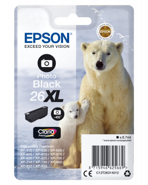 Epson Polar bear C13T26314012 cartuccia d'inchiostro 1 pz Originale Resa elevata (XL) Nero per foto