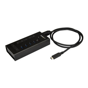 StarTech.com HB30C5A2CST hub di interfaccia USB 3.2 Gen 1 (3.1 Gen 1) Type-B 5000 Mbit/s Nero