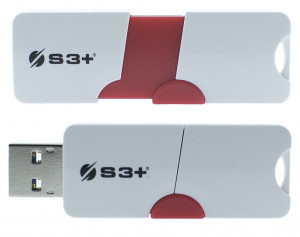 S3Plus Technologies Space + E1 unità flash USB 64 GB USB tipo A 3.2 Gen 1 Rosso Bianco