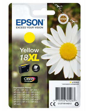 Epson Daisy C13T18144012 cartuccia d'inchiostro 1 pz Originale Resa elevata (XL) Giallo