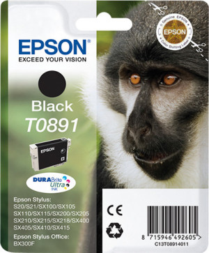 Epson Monkey T0891 cartuccia d'inchiostro 1 pz Originale Nero