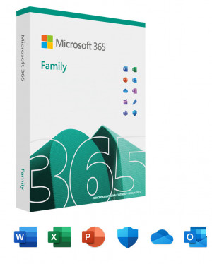 Microsoft 365 Family Suite Office Full 6 licenza/e Inglese, ITA 1 anno/i