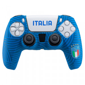 QUBICK Cover gamepad ACP50010 PS5 Blue FIGC Italia